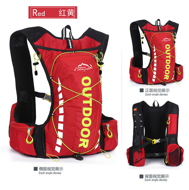 unisex style running racing fishing backpacks outing outdoor vest packs.soft handle backpack