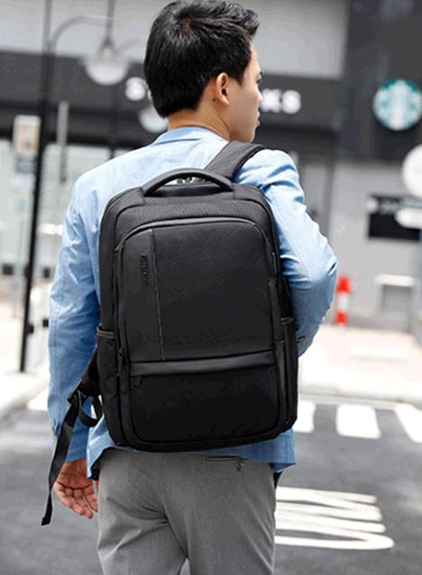 New Men's Nylon Business Computer backpack USB Charged Shoulder Bag Outdoor School Bag backpack