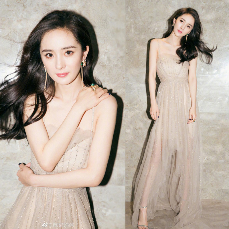 Nail Beads Sparkling annual dinner dress sling night evening party cocktail long banquet dress