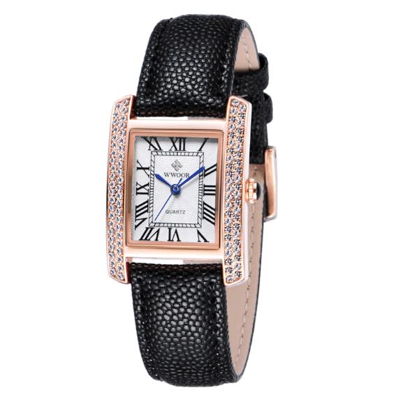 30M Water Resistance Genuine Leather Strap Wristwatch