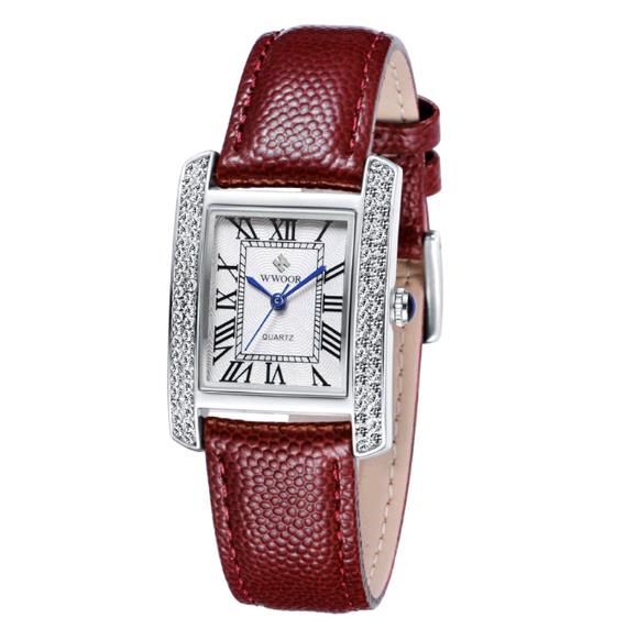 30M Water Resistance Genuine Leather Strap Wristwatch