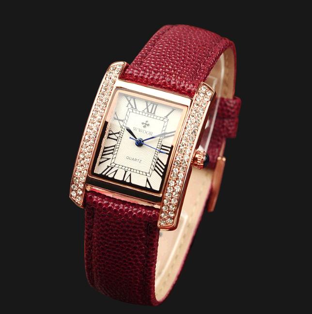 30M Water Resistance Genuine Leather Strap Wristwatch