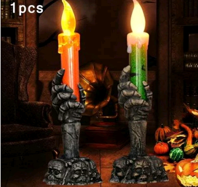 Best-Selling 1PCS Novelty Creative Halloween Ghost Hand Candle Light