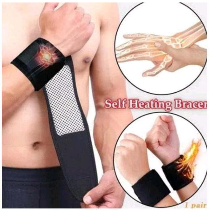B. Tourmaline Self Heating Wrist Brace Support Strap Mangnetic Far Infrared Ray