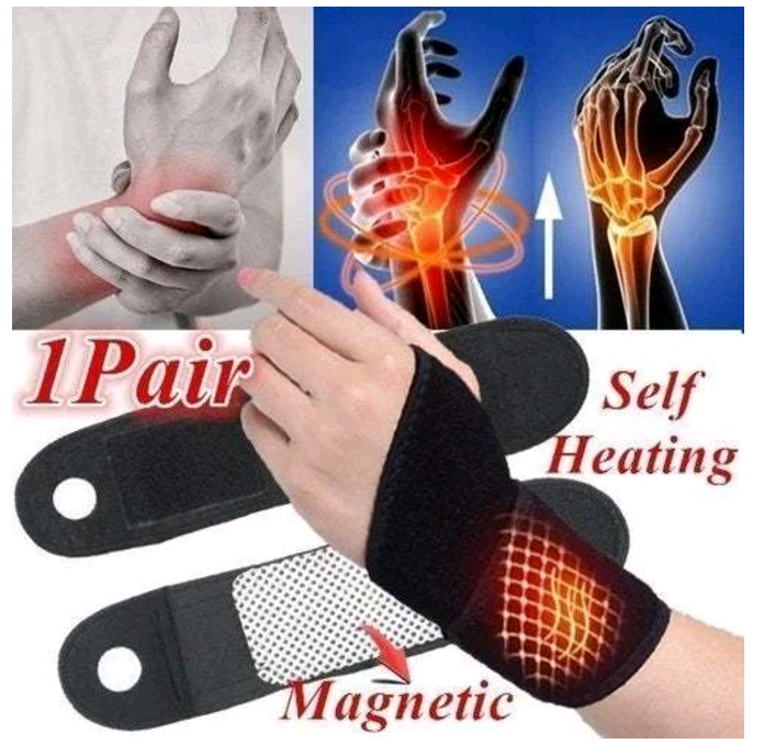 B. Tourmaline Self Heating Wrist Brace Support Strap Mangnetic Far Infrared Ray