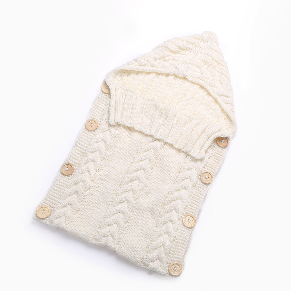 New Hot Newborn Baby Wrap Swaddle Blanket Knit Sleeping Bag Sleep Sack Stroller Winter