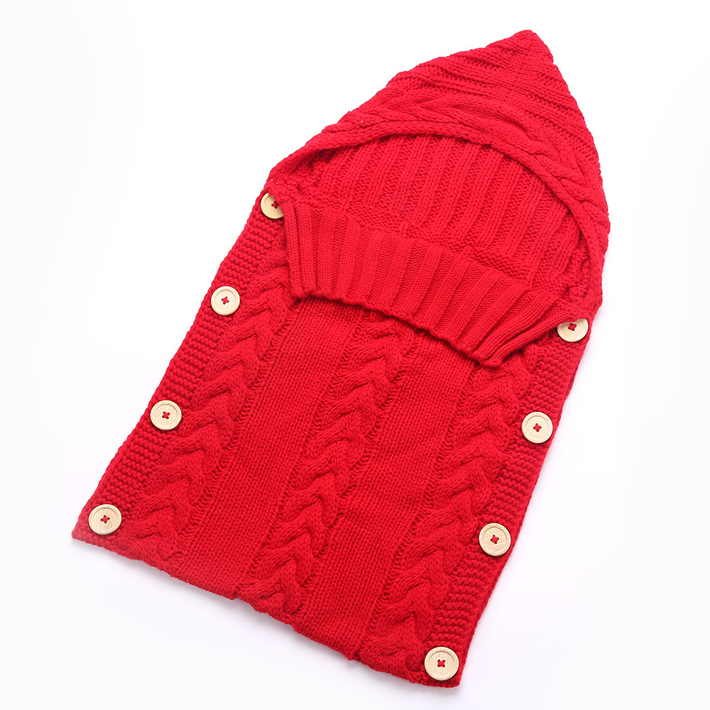 New Hot Newborn Baby Wrap Swaddle Blanket Knit Sleeping Bag Sleep Sack Stroller Winter