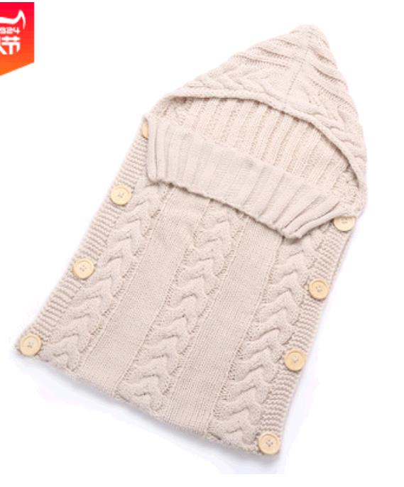 New Hot Newborn Baby Wrap Swaddle Blanket Knit Sleeping Bag Sleep Sack Stroller Winter