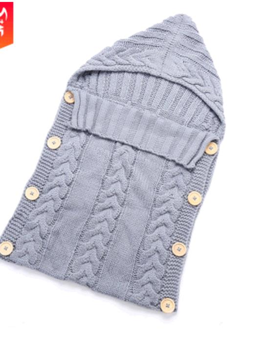 New Hot Newborn Baby Wrap Swaddle Blanket Knit Sleeping Bag Sleep Sack Stroller Winter