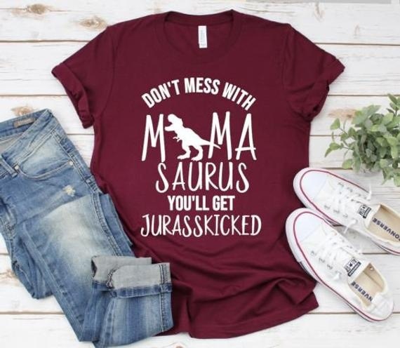 Summer Fashion Women's Funny T-shirt Dinosaur tshirt