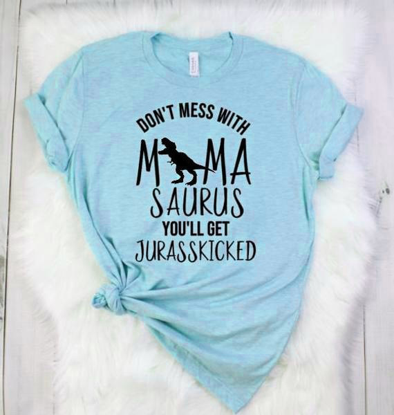 Summer Fashion Women's Funny T-shirt Dinosaur tshirt