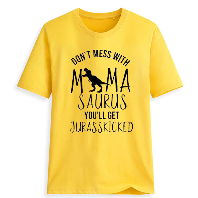 Summer Fashion Women's Funny T-shirt Dinosaur tshirt