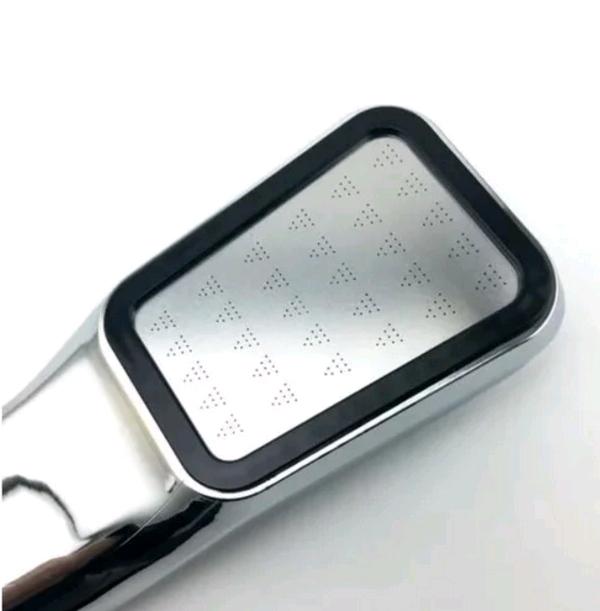300 hole Pressurized Water Saving Shower Head Plated Bathroom Hand Shower Water Showerhead