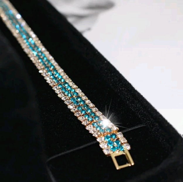 New fashion women Luxury natural green Britney star Bracelets