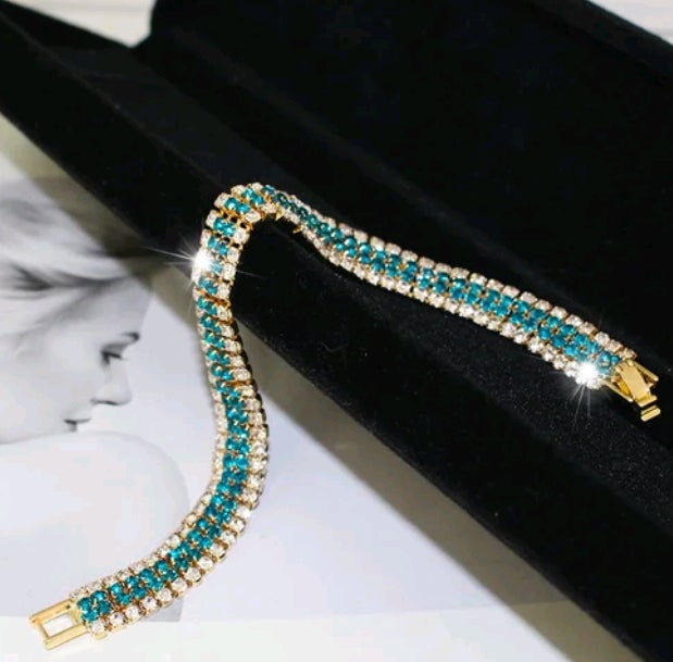 New fashion women Luxury natural green Britney star Bracelets