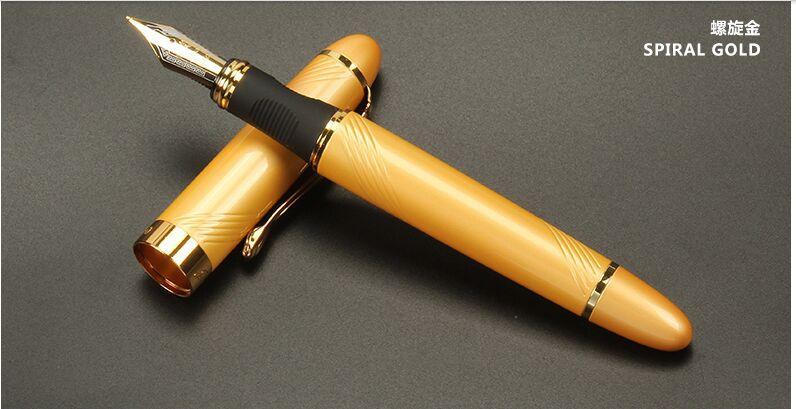Full Metal Iraurita Fountain pen 0.5mm ink Golden Clip pens dolma kalem Caneta Stationery Office