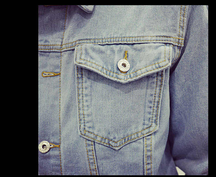 Solid Mens Denim Jacket Bomber Cowboy Men's Jean Jacket