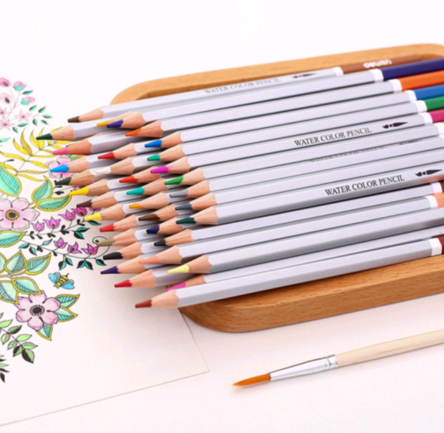 24 Colors Wood Colored Pencils Artist Painting Watercolor Pencils For School Drawing Sketch Art