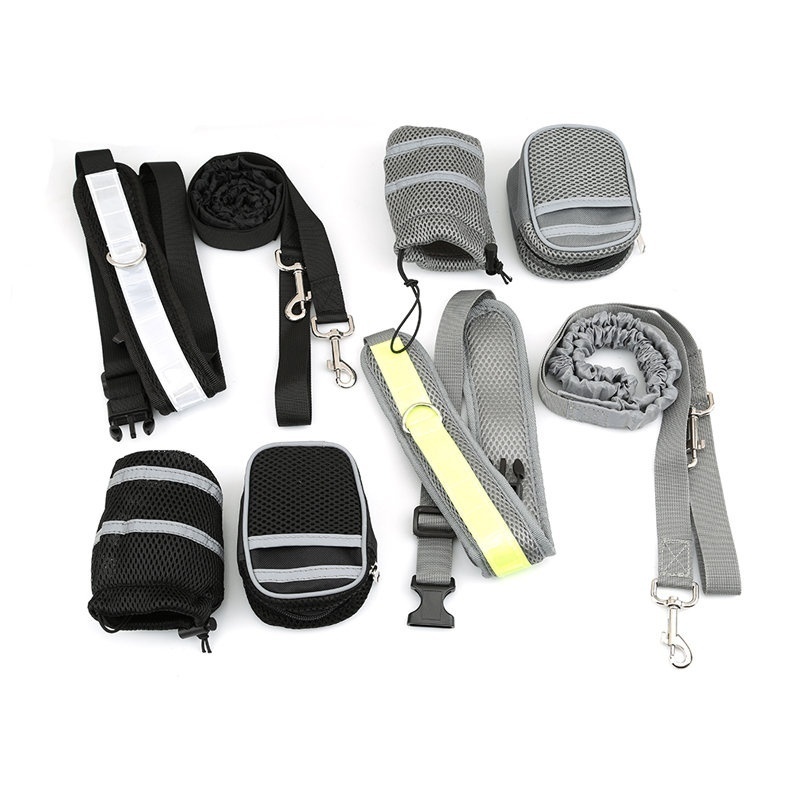 Dog Running Pet Sports Suit Reflective Traction Rope Set Running Traction Belt