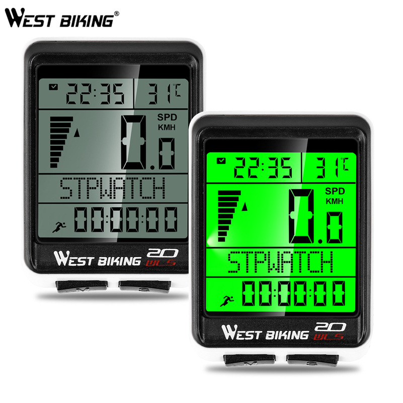 mountain road bicycle wireless code meter large screen multifunctional waterproof speedometer