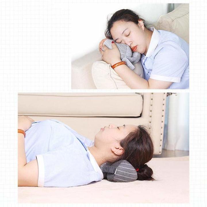 Travel Eye Mask and Neck Pillow Set Office Lunch Break Cotton U-Shaped Neck Pillow Sunshade Goggles