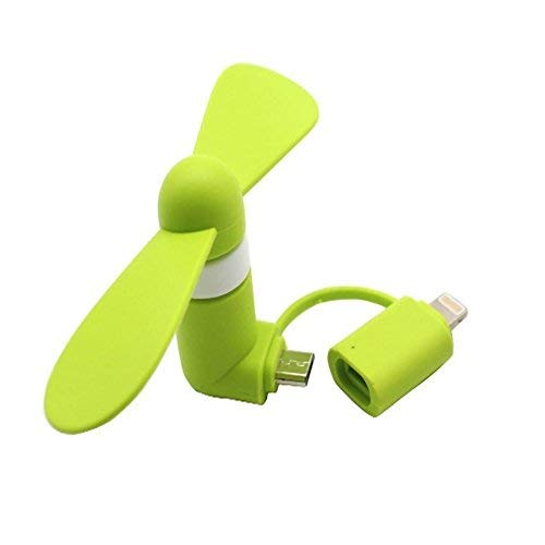 Portable iPhone Fan 2-in-1 Fans for iPhone/iPad and Android Smartphone/Tablet