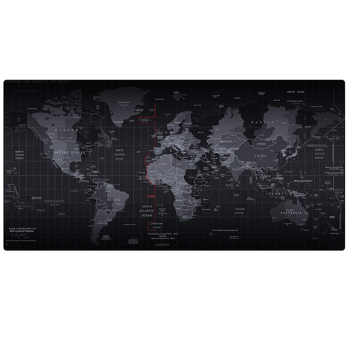 World map mouse pad, Gaming Mouse Mat Extended &amp; Extra Large Mouse Pad