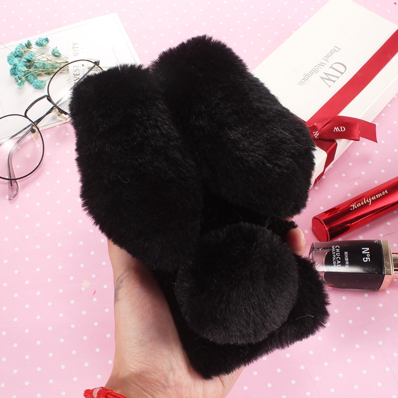 LG LV5 LV3 Q6 Q7 G5 G6 G7 V10 V30 K5 K7 K8 K11 Xcam/Nokia 8 Case,Soft Rabbit Fur Hair Plush Case