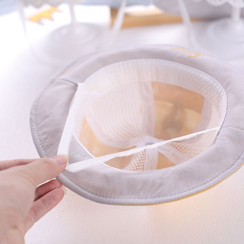 Sun Hat Face Shield Baby Cotton Anti-UV Summer Foldable Beach Sea Vacation Avoid Spitting