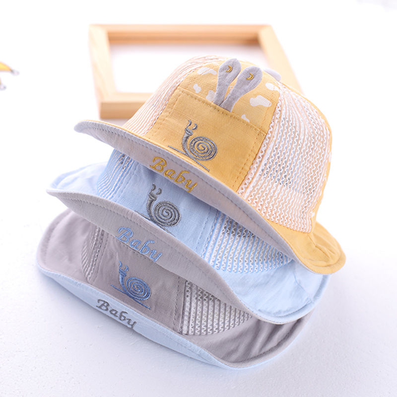 Sun Hat Face Shield Baby Cotton Anti-UV Summer Foldable Beach Sea Vacation Avoid Spitting