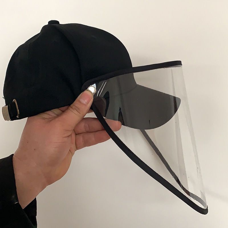 Full Protective Facial Baseball Cap,Men Women Unisex Detachable Adjustable Anti-Saliva Anti-Spitting