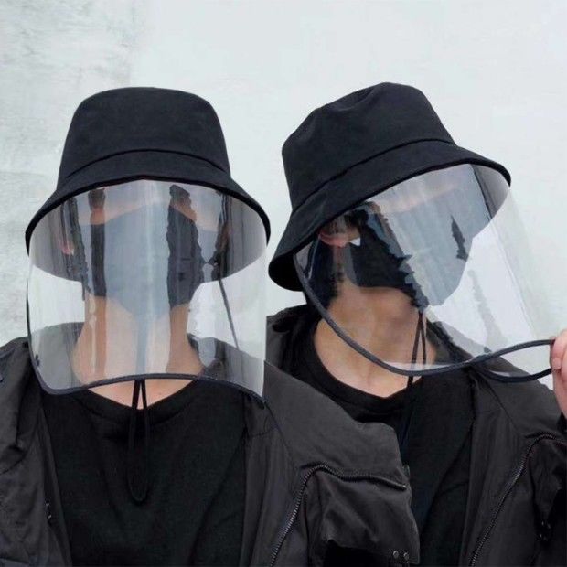 Full Protective Facial Baseball Cap,Men Women Unisex Detachable Adjustable Anti-Saliva Anti-Spitting