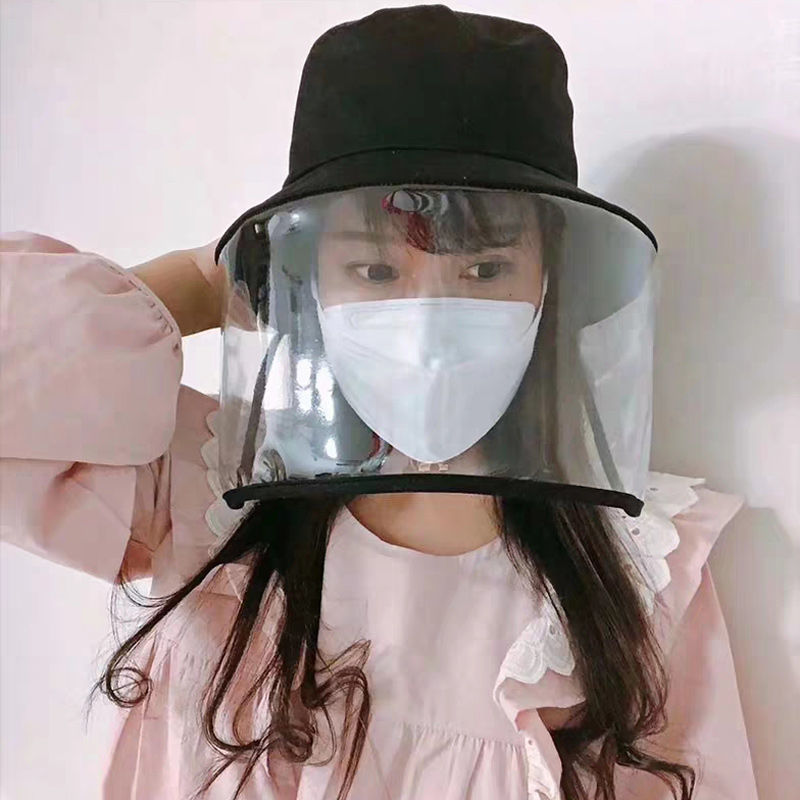Full Protective Facial Baseball Cap,Men Women Unisex Detachable Adjustable Anti-Saliva Anti-Spitting