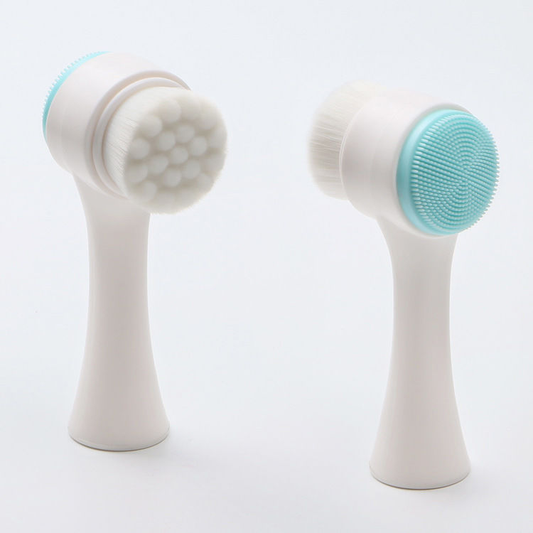 3D Face Wash Brush Double-Sided Silicone Cleansing Instrument Blackhead Deep Clean