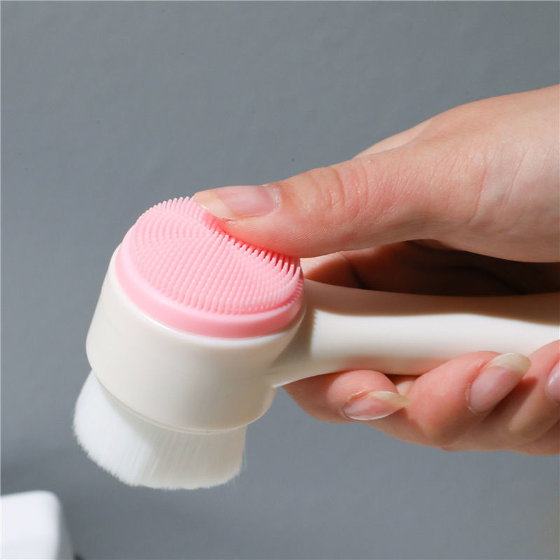 3D Face Wash Brush Double-Sided Silicone Cleansing Instrument Blackhead Deep Clean