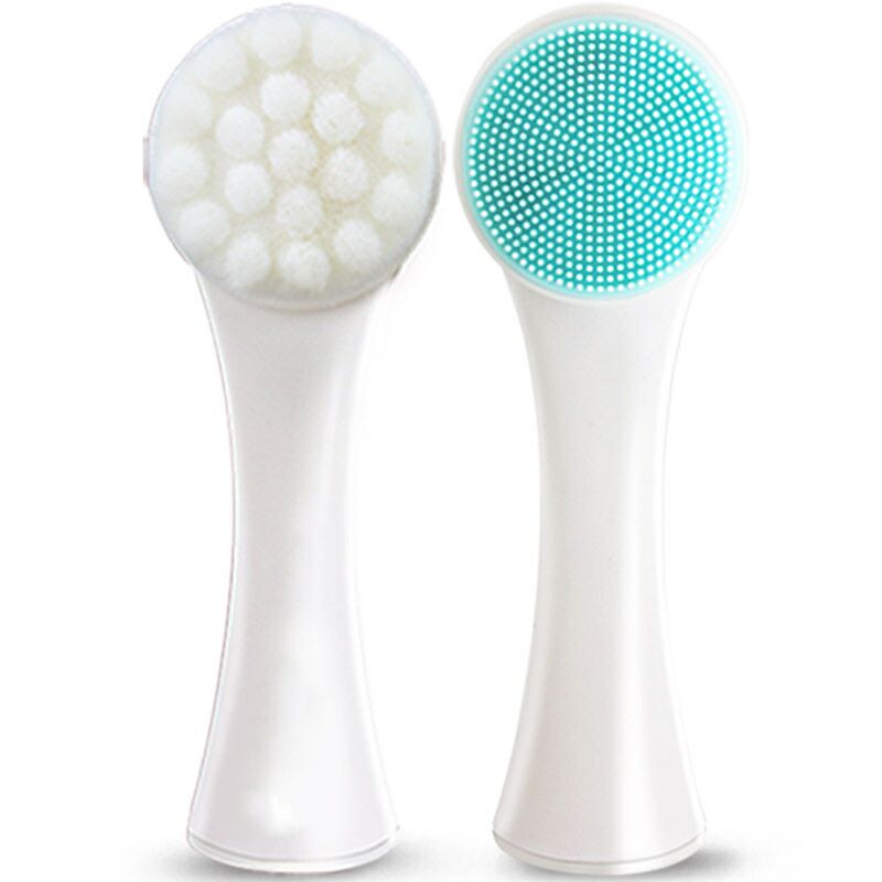 3D Face Wash Brush Double-Sided Silicone Cleansing Instrument Blackhead Deep Clean