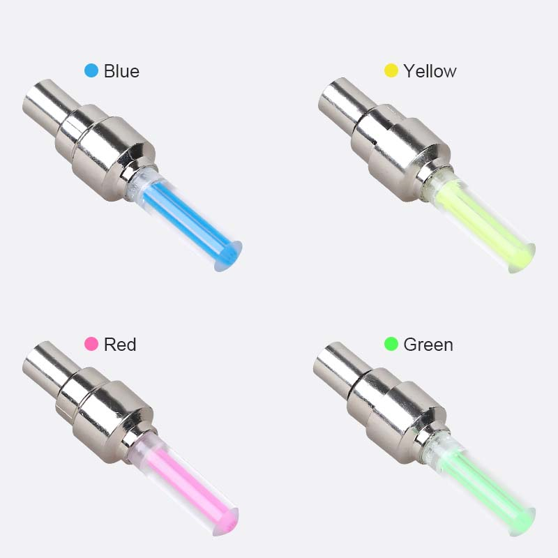 2Pcs Mini LED Bicycle Lights Install at Bicycle Wheel Tire Valve Cycling Bicycle Bike LED Light