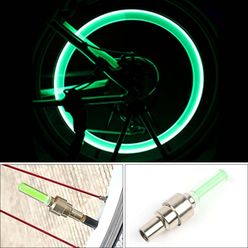 2Pcs Mini LED Bicycle Lights Install at Bicycle Wheel Tire Valve Cycling Bicycle Bike LED Light