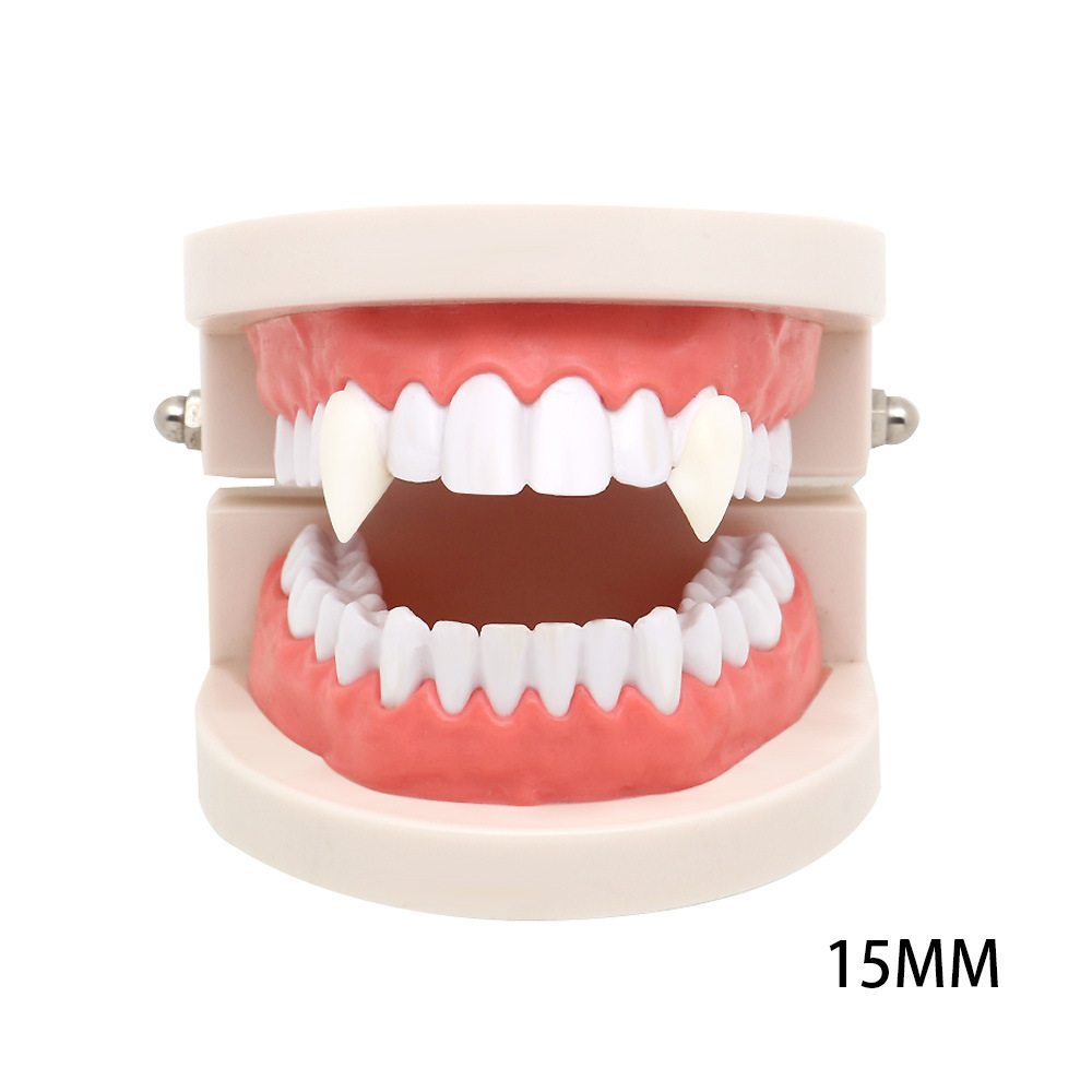 2 pairs Dentures Zombie Ghost Devil Werewolf Teeth Prop Costume Party Vampire Teeth Kid Toy