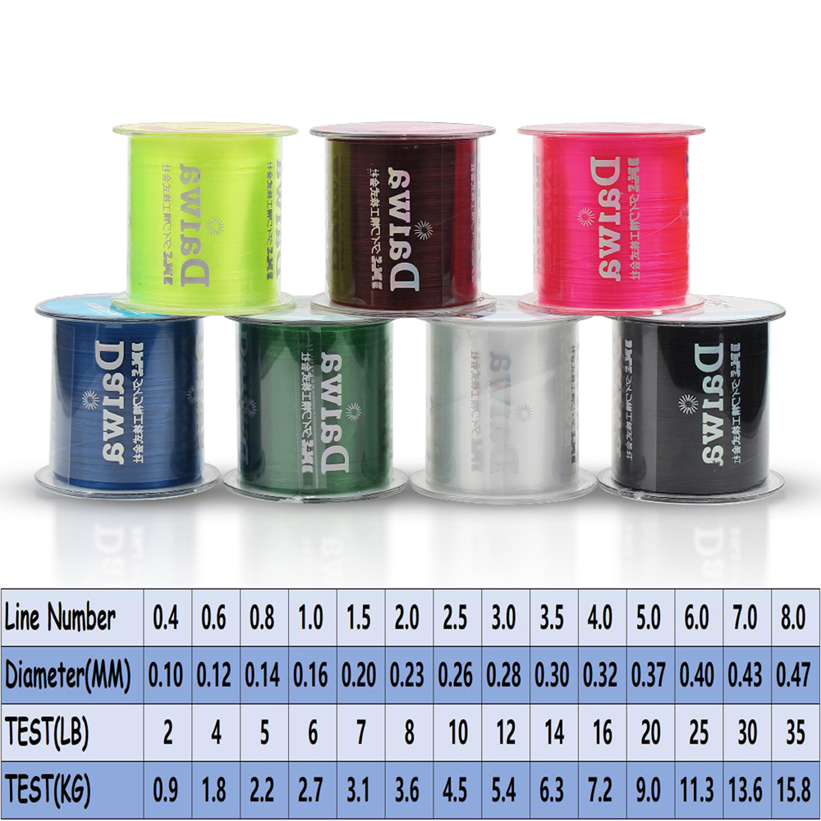 500M Nylon Fishing Line Japanese Durable Monofilament Rock Sea Fishing Line (random color)