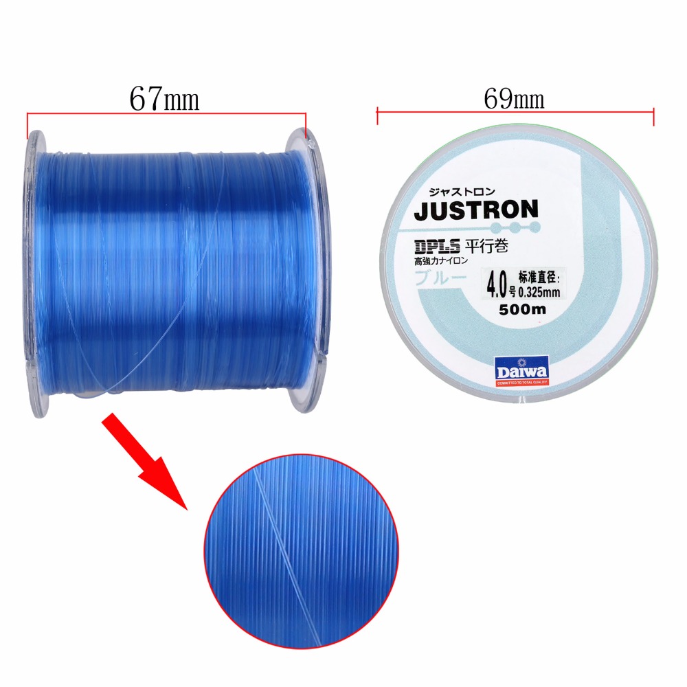 500M Nylon Fishing Line Japanese Durable Monofilament Rock Sea Fishing Line (random color)