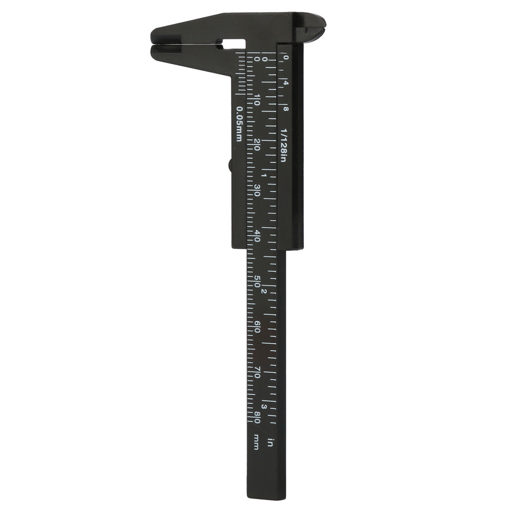 80mm Plastic Eyebrow Measuring Vernier Caliper Tattoo Microblading Caliper Ruler Body Art Tools