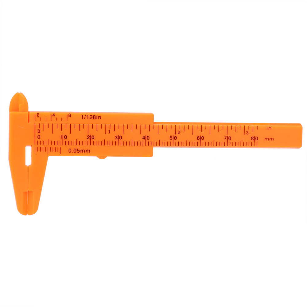 80mm Plastic Eyebrow Measuring Vernier Caliper Tattoo Microblading Caliper Ruler Body Art Tools
