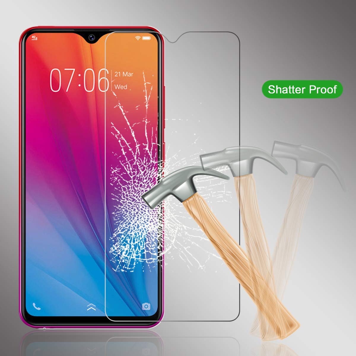 9H Screen Protectors Glass for vivo V17 V19 Neo/V17 Pro/V19 Snapdragon 712/V3 Max/V5 Lite/V5 Plus