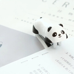 Mini cartoon stapler with 1000 pcs No.10 staples stapler Stationery Office school binding supplies