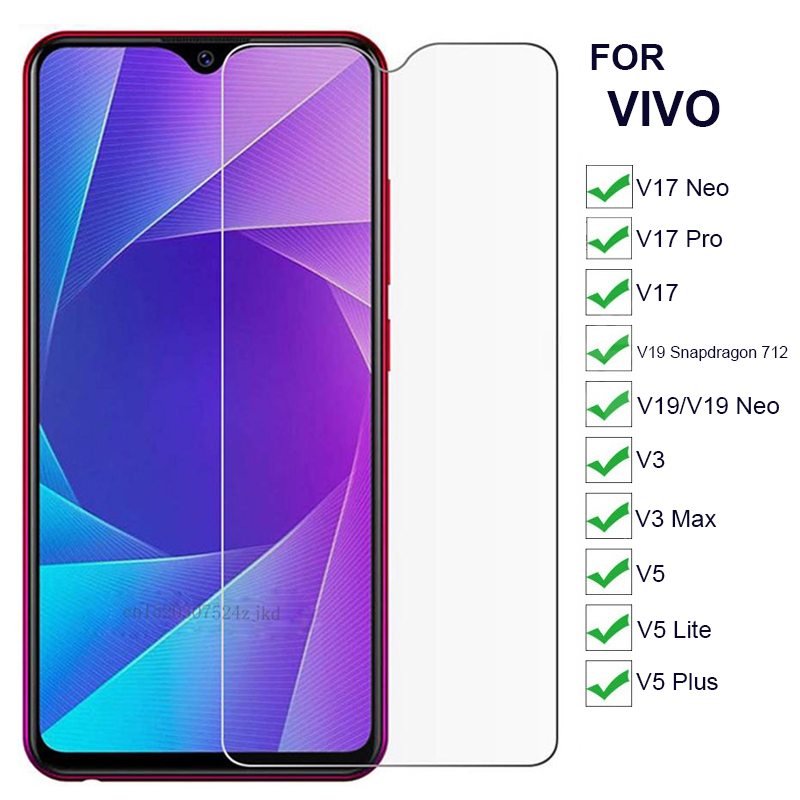 9H Screen Protectors Glass for vivo V17 V19 Neo/V17 Pro/V19 Snapdragon 712/V3 Max/V5 Lite/V5 Plus