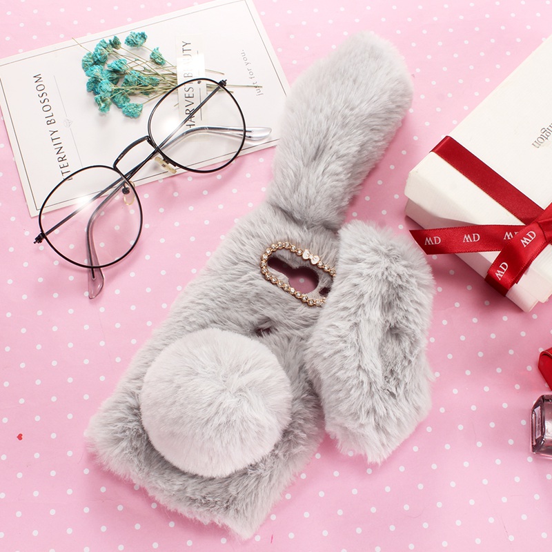 Fluffy rabbit ear For OnePlus Nord N10 5G Case.OnePlus Nord N100 OnePlus Nord CE Nord N200 5G Nord2 OnePlus Nord CE 2 Lite 5G Nord CE3 Nord N300 5G Case