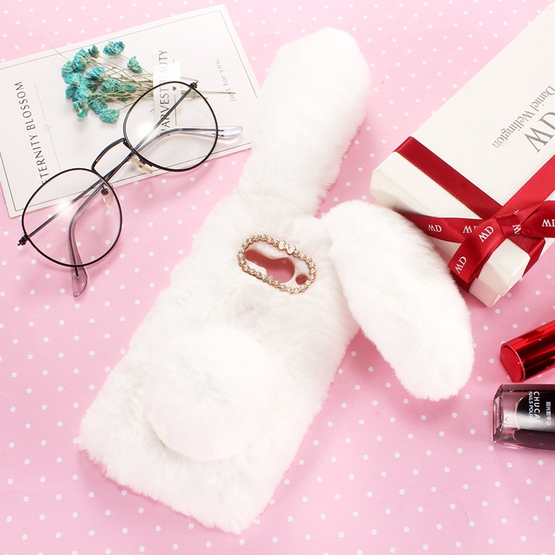 Fluffy rabbit ear For OnePlus Nord N10 5G Case.OnePlus Nord N100 OnePlus Nord CE Nord N200 5G Nord2 OnePlus Nord CE 2 Lite 5G Nord CE3 Nord N300 5G Case
