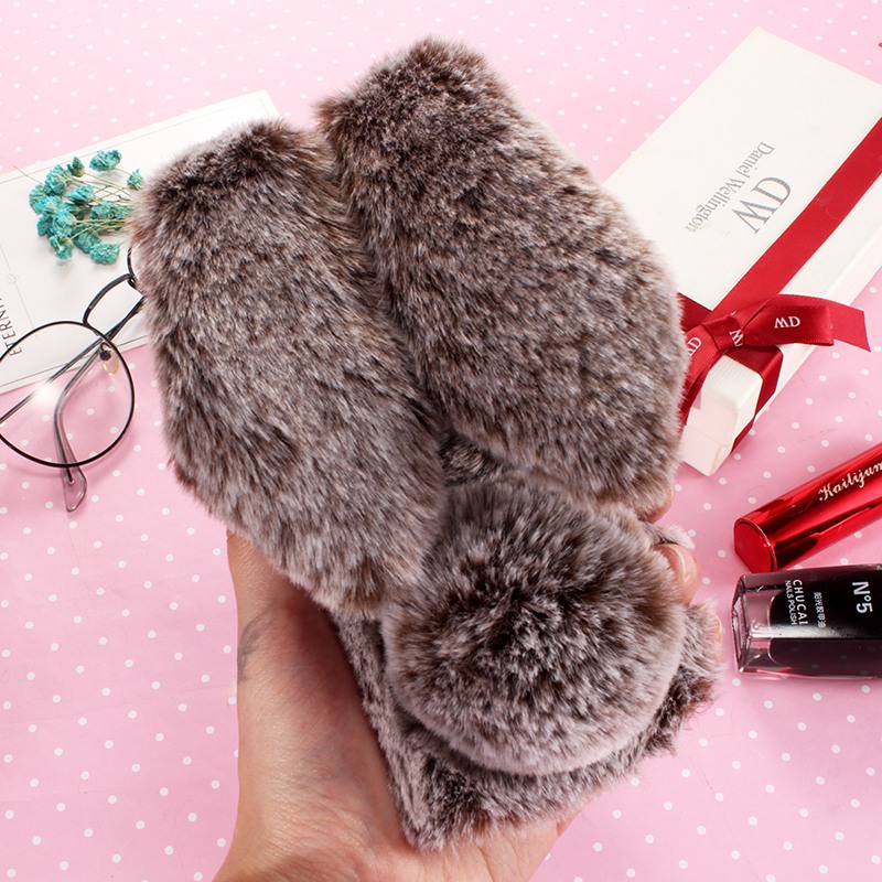 Fluffy rabbit ear For Samsung Galaxy S7 Edge Case S8 Plus S9 Plus Galaxy S10 Plus S10E S10 Lite S20 Plus S20 Ultra Galaxy S20 Fan Edition/S20 Lite/S20 FE 2022 Case