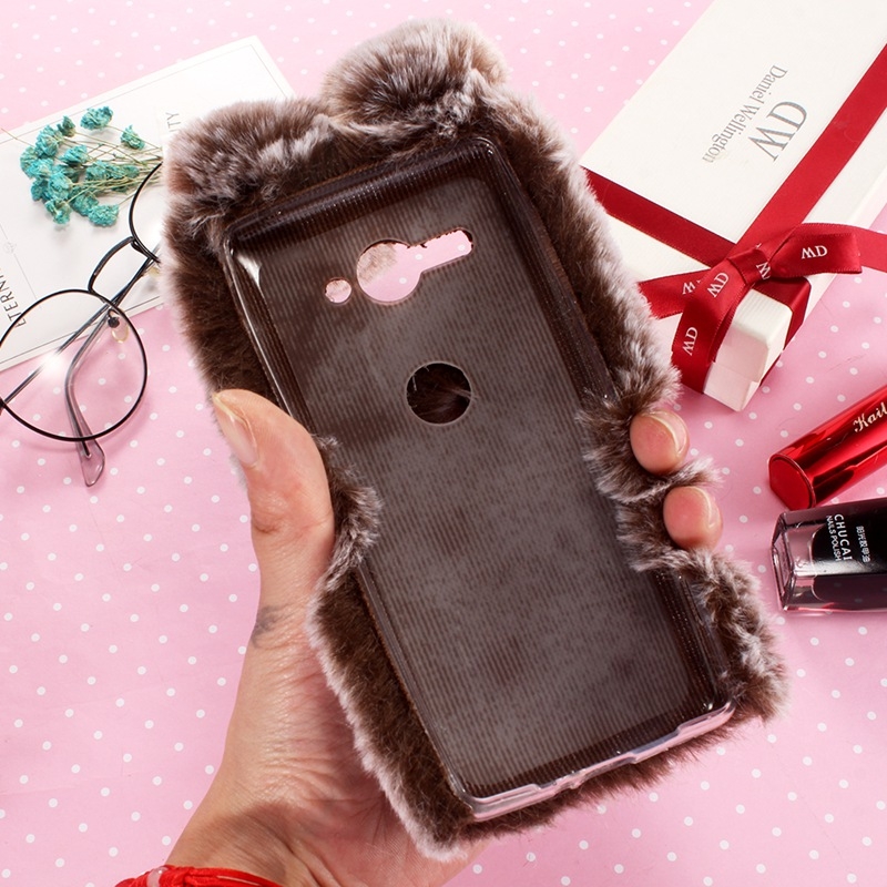 Fluffy rabbit ear For Samsung Galaxy S7 Edge Case S8 Plus S9 Plus Galaxy S10 Plus S10E S10 Lite S20 Plus S20 Ultra Galaxy S20 Fan Edition/S20 Lite/S20 FE 2022 Case